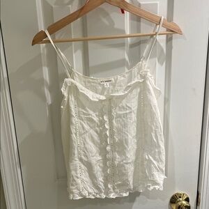 Blu pepper  Ivory Lace-Trim Camisole